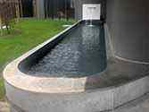 Waterfontein met RVS zwembad